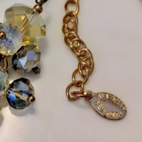 Vtg Ali-Khan New York Multi-Color Faceted AB Crystal Necklace & Earrings Set - Picture 6 of 8